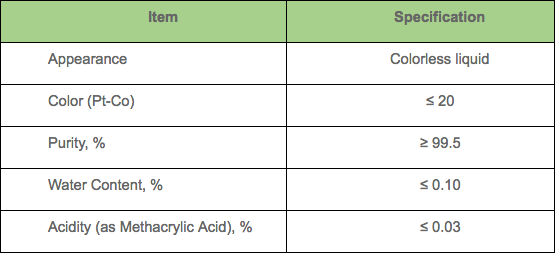 n-butyl methacrylate (n-bma) specs